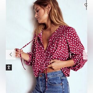 Boden - Georgia Smocked Jersey Top